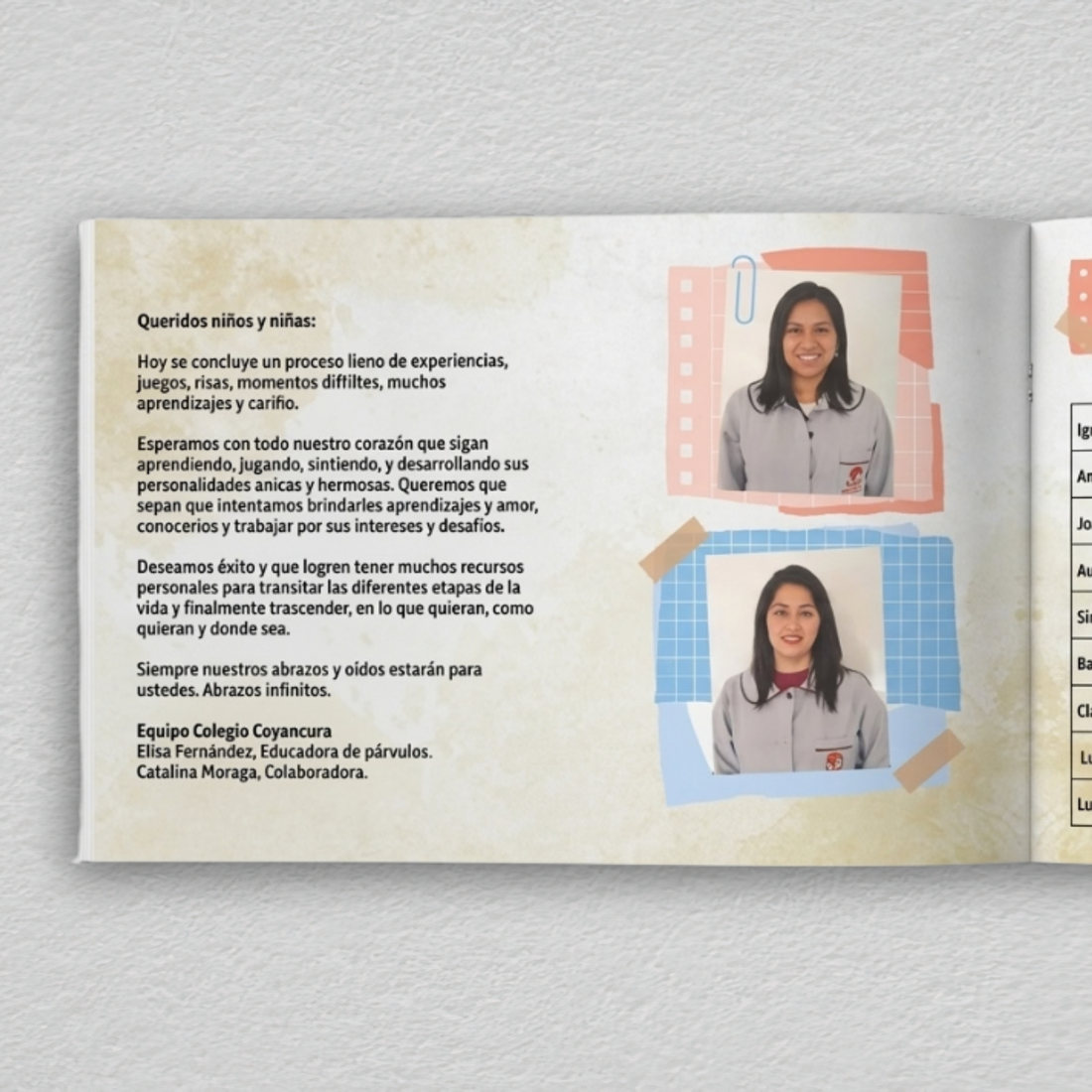 Mini Anuario, diseño 1, foto 2